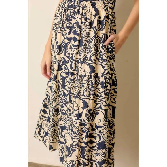 NEW POLAGRAM hatchkins dress in navy - Picture 2 of 4